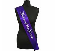 Purple With White Writing ‘Mother Of The Groom’ Sash