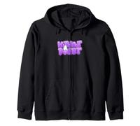 Purple Without A Doubt Purple Graphic Zip Hoodie