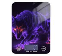 Purple Wolf Fire Cool LCD Display Small Scale for Food 11lb/0.18oz, 5kg/5g Kitchen gram Scales with 4 Unit for Roasting Baking Soap Making (Batteries not Included)