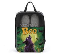 Purple Wolf Howls at The Moon Shoe Bag for Travel Daily Use Anti-dust Storage Carrier Golf Shoe Pouch