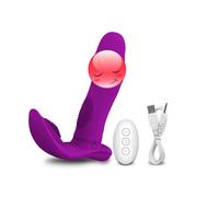 (purple) Women Wireless Remote Control Vibrator Female Dildo G Spot Stimulator Wearable Panty Vibrators Sex Toys for Couples Adult