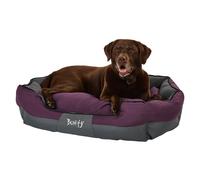 (Purple, X-Large) Dog & Cat Anti Anxiety Sofa Bed, Machine Washable