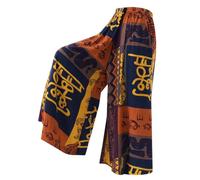 (purple, XXXXXL) Ethnic Style Wide Leg Trousers Women Yoga Harem Pants Gypsy Hippie Boho Court Pants Ruched Waist Aladdin Women's Pants