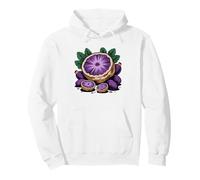 Purple Yam Botanical Art Ube Dioscorea Alata Lover Pullover Hoodie