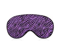 Purple Zebra Skin Pattern Sleep Mask for Women Men Soft Eye Masks Adjustable Blindfold Sleeping Shade Cover 8 X 4 Inch