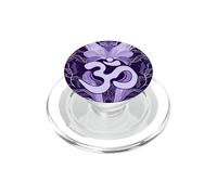 Purple Zen Energy Waves Mindfulness Flow Hindu Om Symbol PopSockets PopGrip for MagSafe