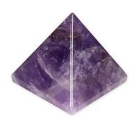 Purpledip Amethyst Stone Pyramid: Reiki Healing Divine Spiritual Crystal (11926)