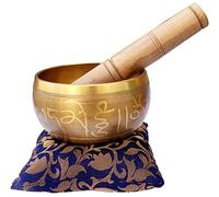 Purpledip Bell Metal Singing Bowl: Buddhist Tibetan Musical Instrument For Dhyana & Meditation (10781)
