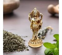 Purpledip Brass Statue Dhanvantari, The God of Ayurveda Healing(11737)