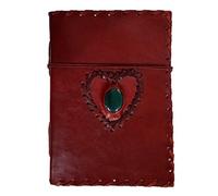 Purpledip Leather Journal 'Lover's Heart': Handmade Paper Diary for Corporate Gift or Personal Memoir (11741)
