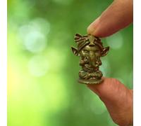 Purpledip Rare Miniature Brass Idol Bala Ganesha: Collectible Statue With Fine Workmanship (12698F)