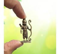 Purpledip Rare Miniature Brass Statue Ram Maryada Puruṣottama Bhagwan Rama: Collectible Idol With Detailed Fine Workmanship (12698Z21)