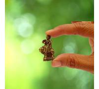 Purpledip Rare Miniature Statue Durga Mata Sherawali: Unique Collectible Gift (11171)