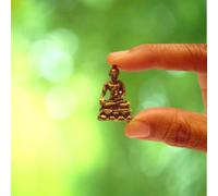 Purpledip Rare Miniature Statue Meditating Buddha: Unique Collectible Gift (11164)