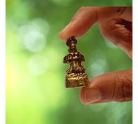 Purpledip Rare Miniature Statue Nag Kanya in Sitting Posture; Unique Collectible Gift (11412)