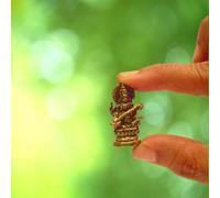Purpledip Rare Miniature Statue Saraswati (Saraswathi), Hindu Goddess Of Knowledge, Music & Arts: Unique Collectible Gift (11167)