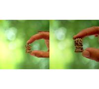 Purpledip Rare Miniature Statue Set (Siddhi Vinayaka Ganesha & Panchmukhi Ganesh): Unique Collectible Gift (11182)