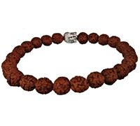 Purpledip Rudraksha Bracelet for All Rashi: Holy 24 Rudraksh Band with Gautam Buddha (11505)