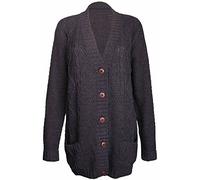 PurpleHanger Women's Knit Sweater Cardigan Top Plus Size Black 16-18