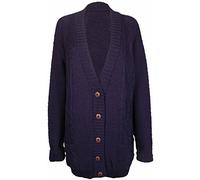 PurpleHanger Women's Knit Sweater Cardigan Top Plus Size Navy Blue 16-18