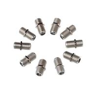 PURPLELILY 10 Pcs Joiner Barrels Connector F Plug Coupler Adaptor 4 For Sky