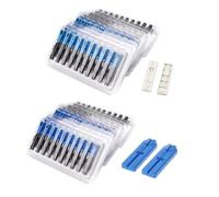 PURPLELILY 100PCS Fiber Quick Cold FTTH Single Mode UPC Fast Connector Connectors Terminal Female Plug Adapter Male Terminals Cable Wire Butt Screw Interface Digital Disconnect Assorted Tube Cap