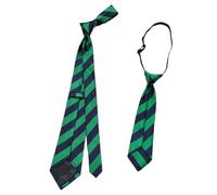 PURPLELILY 1pc/2PCS Fashion Striped Necktie for Girl British Banquets Striped Necktie Elegant Uniform Necktie Easliy Removable