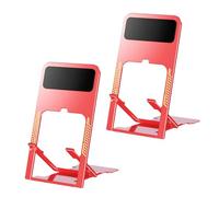 PURPLELILY 2PCS Foldable Phone And Tablet Stand Holder Slip Resistant For Comfortable Viewing 2Pieces Smartphone Desk Mount