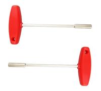 PURPLELILY 2Pcs Mountain Bike T Shape Sleeve Wrench Replacement Bicycles Concealed Spokes Wrench Spokes Spanner Easy to Use Bike Maintenance Tool