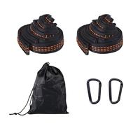 PURPLELILY 2Pcs Outdoor Hammock Strap Reinforced Nylons Belt Rope Replacement Hanging Tree Rope Accessories Outdoor Hammock Strap