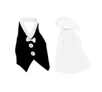 PURPLELILY 2pcs/Set Bride Groom Wine Bottle Covers Wraps for Wedding Centerpieces Decors Wine Bottle Wrappers Travel