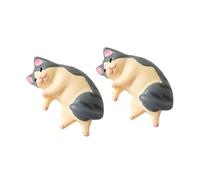 PURPLELILY 2Pieces Kitten Refrigerator Magnets Lovely Kitten Decorative Stickers For Fridge Office Whiteboard Kitchen Home Lovely Animal Magnets