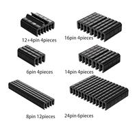 PURPLELILY 3. Sleeved Wire Combs PVC Cable Manager For PC Lines 1.8-2.5mm Flexible Cord Organizers 34pcs PVC Cable Management Tool