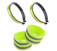 PURPLELILY 4pcs Quickly Release Bike Pants Ankle Band Bicycles Regulable Pant Leg Belt for Night Cycling and Commuting Comfortable Bicycles Leg Strap