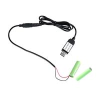 PURPLELILY 5V2A USB To 3V LR03 Battery Eliminators Replacing 2PCS 1.5V LR03 Battery For Toy Thermometers Remote Power Supply Batteries Power Supply Adapter