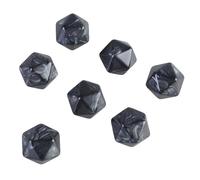 PURPLELILY 7Pcs 20 Sided Empty Blanks Dices 20mm Acrylic Polyhedral Mathematical Tools Board Game Accessories Easy To Use Acrylic With Smoothed Surfaces