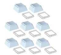 PURPLELILY 8Pieces Blanked Keycap Set Wear Resistant PC for Mechanical Keyboards Comfortable Typing Classical Keycap Replacement