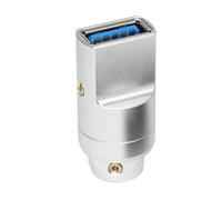 PURPLELILY Aluminum Alloy USB3.0 Female Socket Connector Solder Type For 6mm Cable Type A Female Socket