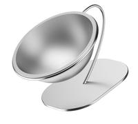 PURPLELILY Antislip Elevated Cats Dog Bowl Tilted Feeding Dish with Ergonomic Designs Stainless Steel Feeders Bowl for Indoor Use Large Tilted Cats Food Dish