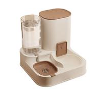 PURPLELILY Automatic Cats Food Feeders And Water Dispenser 2 In 1 Large Capacity Pet Feeding Device For Cats Puppy