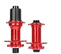 PURPLELILY Bicycle Disc Brake Disc Hub Set 32 Holes Front And Rear Bearing Hubs 8 9 10 11 Speed Black Red Front And Rear Bearing Hubs