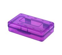 PURPLELILY Clear Hard Pencil Case High Capacity Pen Case Colored Organizers Box for Sketch Art Marker Watercolor Pen Small Parts Storage Container