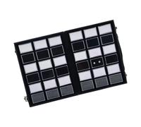 PURPLELILY Clear Rectangular Jewelry Box with Leather Handle Displaying Organizers Suitable for Organizing Rings Bracelets Portable Jewelry Storage Box