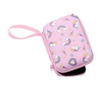 PURPLELILY Colorful Electronics Organizers Bag Shock Absorbing Structure Ergonomic Handle for Business Trip Outings Multicolored Family Travel Storage Pouches