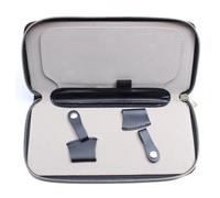 PURPLELILY Compact Leather Scissor Case Storage Organizer Perfect For Hair Salons And Stylists Leather Scissors Bag