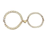 PURPLELILY Couples Stainless Steel Heart-Shaped Magnet Attractive Wristband for Men and Women Valentine'Day Gifts Cute Couple Bracelets Set Heart for Him and Her Boyfriend and Girlfriend