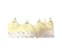 PURPLELILY Delicate Baby Crowned Headpiece For Newborns Photoshoots 100 Days Birthday Party Hat Soft Lightweight Design Hairband Soft Fabric Infant Crown Headgear