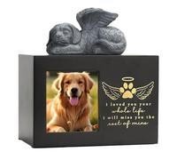 PURPLELILY Dog Ashes Caskets Cats Memorials Funeral Coffins Dogs Funeral Box With Photos For And With Photo Display Ashes Box