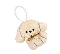 PURPLELILY Dog Shaped Plush Bag Charm Keyring Soft Stuffed Animal Keychain Shopping Bag Charm Fashion Accessories For Everyday Use Soft Toy Keyring