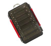 PURPLELILY Double Side Fishing Lures Squid Baits Storage Container Case Multiple Compartment Tackle Box Travel Friendly Equipment